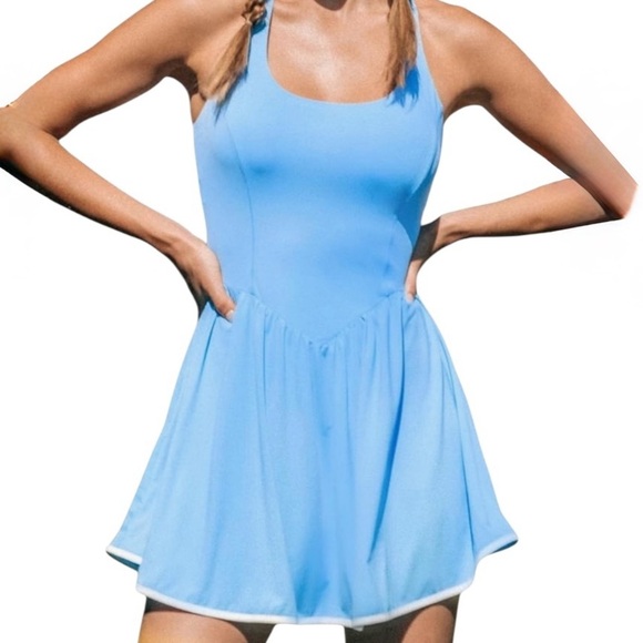 NWT CUPSHE Tennis Activewear Dress Built-in Bra and Shorts Workout Golf Size S - Picture 10 of 10